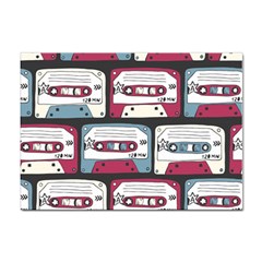 Music Symbol Rock Seamless Pattern Sticker A4 (10 Pack) by Wegoenart