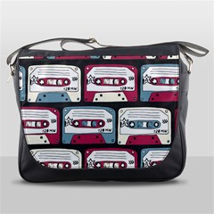 Music Symbol Rock Seamless Pattern Messenger Bag by Wegoenart