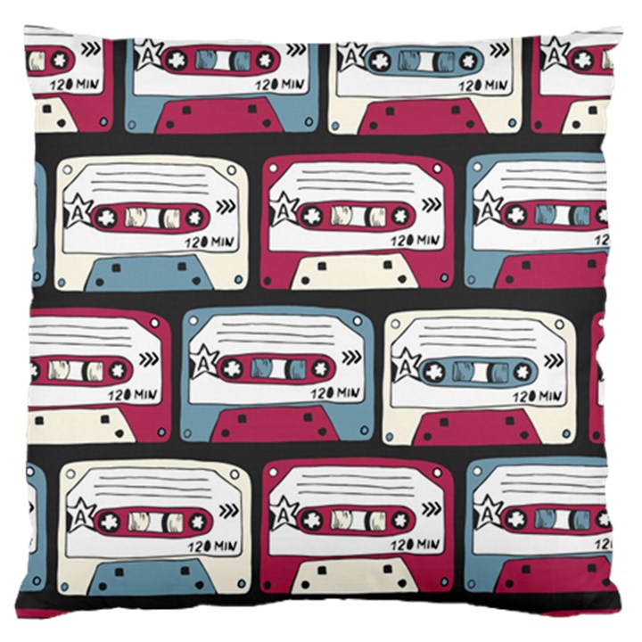 Music symbol rock seamless pattern Standard Flano Cushion Case (One Side)