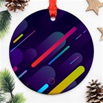 Colorful-abstract-background Ornament (Round) Front