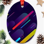 Colorful-abstract-background Ornament (Oval) Front