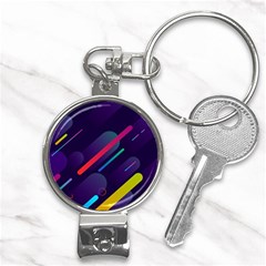 Colorful-abstract-background Nail Clippers Key Chain