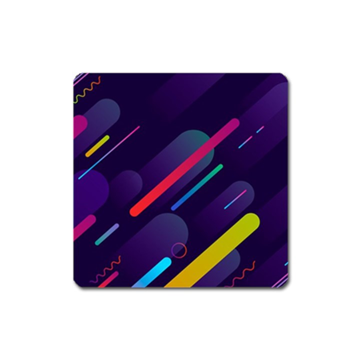 Colorful-abstract-background Square Magnet