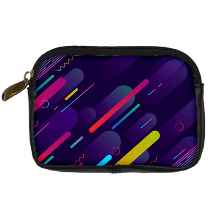 Colorful-abstract-background Digital Camera Leather Case