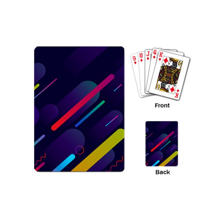 Colorful-abstract-background Playing Cards Single Design (Mini)