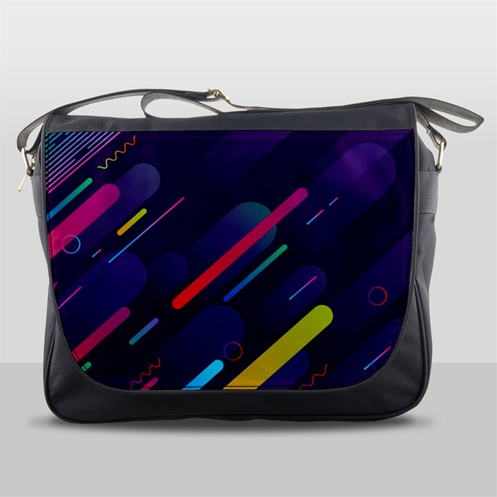 Colorful-abstract-background Messenger Bag