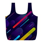 Colorful-abstract-background Full Print Recycle Bag (L) Front