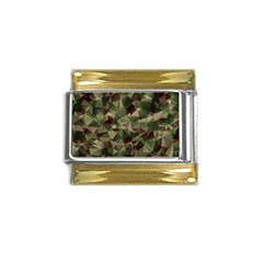 Abstract-vector-military-camouflage-background Gold Trim Italian Charm (9mm) by Wegoenart