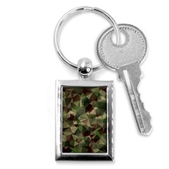 Abstract-vector-military-camouflage-background Key Chain (rectangle) by Wegoenart