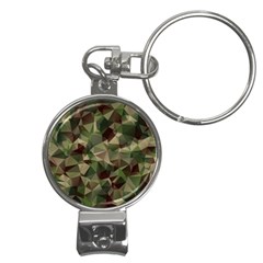 Abstract-vector-military-camouflage-background Nail Clippers Key Chain