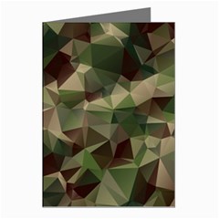 Abstract-vector-military-camouflage-background Greeting Cards (pkg Of 8) by Wegoenart