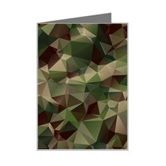 Abstract-vector-military-camouflage-background Mini Greeting Card by Wegoenart