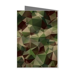 Abstract-vector-military-camouflage-background Mini Greeting Cards (pkg Of 8) by Wegoenart