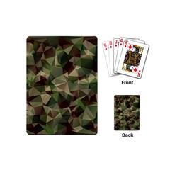 Abstract-vector-military-camouflage-background Playing Cards Single Design (mini) by Wegoenart