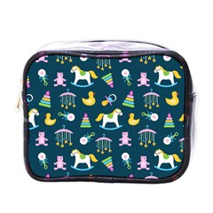 Cute Babies Toys Seamless Pattern Mini Toiletries Bag (one Side) by Wegoenart