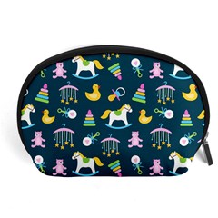 Cute Babies Toys Seamless Pattern Accessory Pouch (large) by Wegoenart