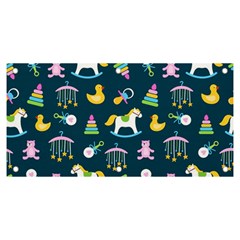 Cute Babies Toys Seamless Pattern Banner And Sign 6  X 3 