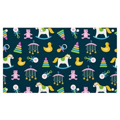 Cute Babies Toys Seamless Pattern Banner And Sign 7  X 4 