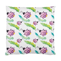 Watercolor-pattern-with-lady-bug Standard Cushion Case (one Side) by Wegoenart