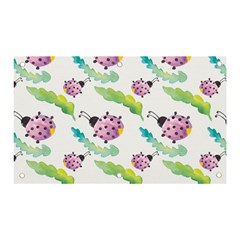 Watercolor-pattern-with-lady-bug Banner And Sign 5  X 3 