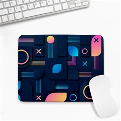 Gradient Geometric Shapes Dark Background Small Mousepad by Wegoenart