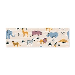 Wild-animals-seamless-pattern Sticker Bumper (100 Pack) by Wegoenart