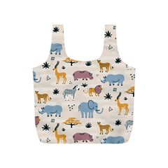 Wild-animals-seamless-pattern Full Print Recycle Bag (s) by Wegoenart