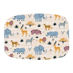 Wild-animals-seamless-pattern Mini Square Pill Box by Wegoenart