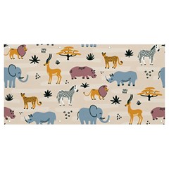 Wild-animals-seamless-pattern Banner And Sign 8  X 4 