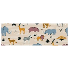 Wild-animals-seamless-pattern Banner And Sign 9  X 3 