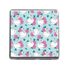 Classy Swan Pattern Memory Card Reader (square 5 Slot) by Wegoenart