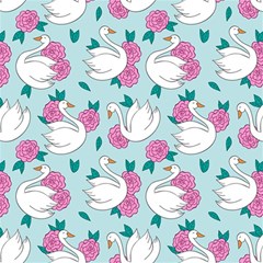 Classy Swan Pattern Play Mat (square)