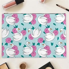 Classy Swan Pattern Cosmetic Bag (xxl) by Wegoenart