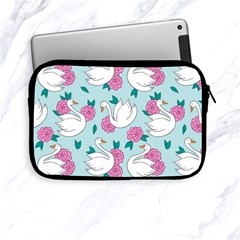 Classy Swan Pattern Apple Ipad Mini Zipper Cases by Wegoenart