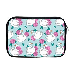 Classy Swan Pattern Apple Macbook Pro 17  Zipper Case by Wegoenart