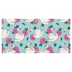 Classy Swan Pattern Banner And Sign 4  X 2  by Wegoenart