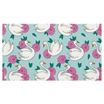 Classy swan pattern Banner and Sign 7  x 4  Front