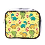 Seamless pattern with cute dinosaurs character Mini Toiletries Bag (One Side) Front