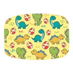 Seamless Pattern With Cute Dinosaurs Character Mini Square Pill Box by Wegoenart