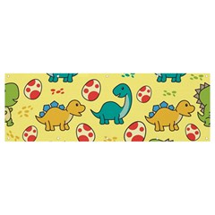 Seamless Pattern With Cute Dinosaurs Character Banner And Sign 12  X 4 