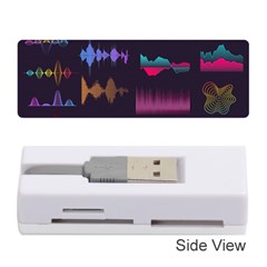 Colorful-sound-wave-set Memory Card Reader (stick) by Wegoenart