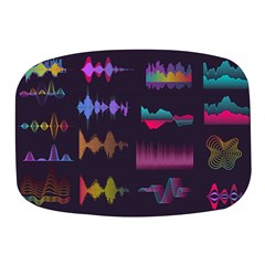 Colorful-sound-wave-set Mini Square Pill Box by Wegoenart