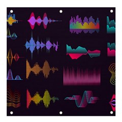 Colorful-sound-wave-set Banner And Sign 4  X 4 