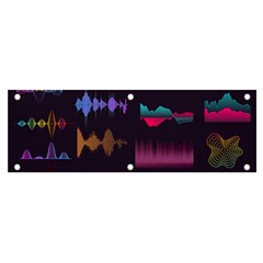 Colorful-sound-wave-set Banner And Sign 6  X 2 