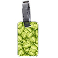 Seamless-pattern-with-green-leaves Luggage Tag (two sides)