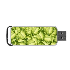 Seamless-pattern-with-green-leaves Portable Usb Flash (two Sides) by Wegoenart