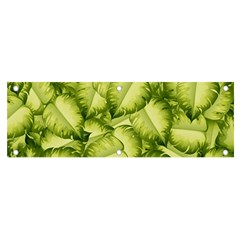 Seamless-pattern-with-green-leaves Banner And Sign 6  X 2 