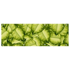 Seamless-pattern-with-green-leaves Banner And Sign 9  X 3 