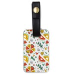 Seamless-hipster-pattern-with-watermelons-mint-geometric-figures Luggage Tag (one side) Front