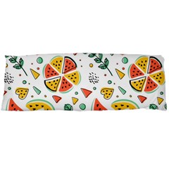 Seamless-hipster-pattern-with-watermelons-mint-geometric-figures Body Pillow Case (dakimakura) by Wegoenart